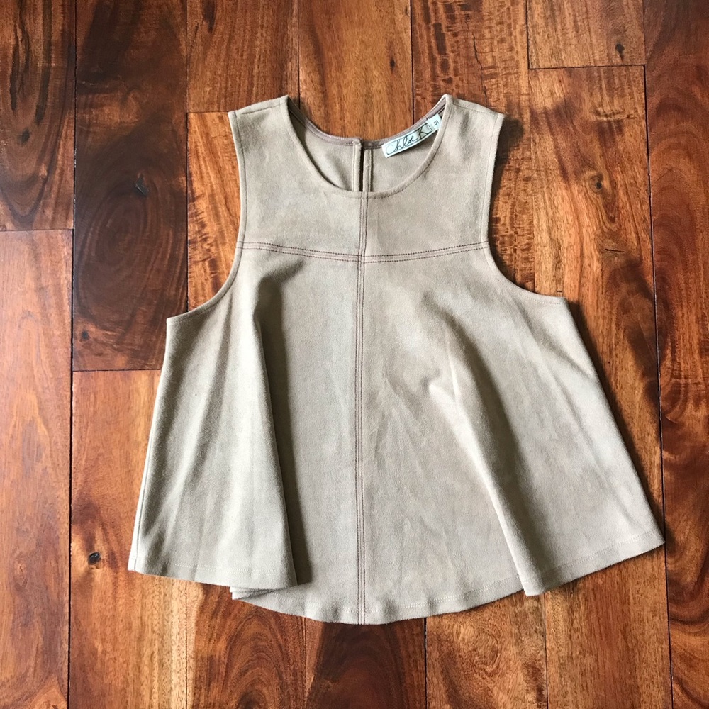 CHLOE K Suede Top - Picture 3 of 5